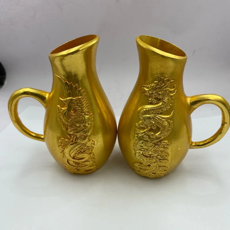 

Ancient Crafts Antique Bronze Ornaments Ancient Wine Decanter Home Decor Collectibles