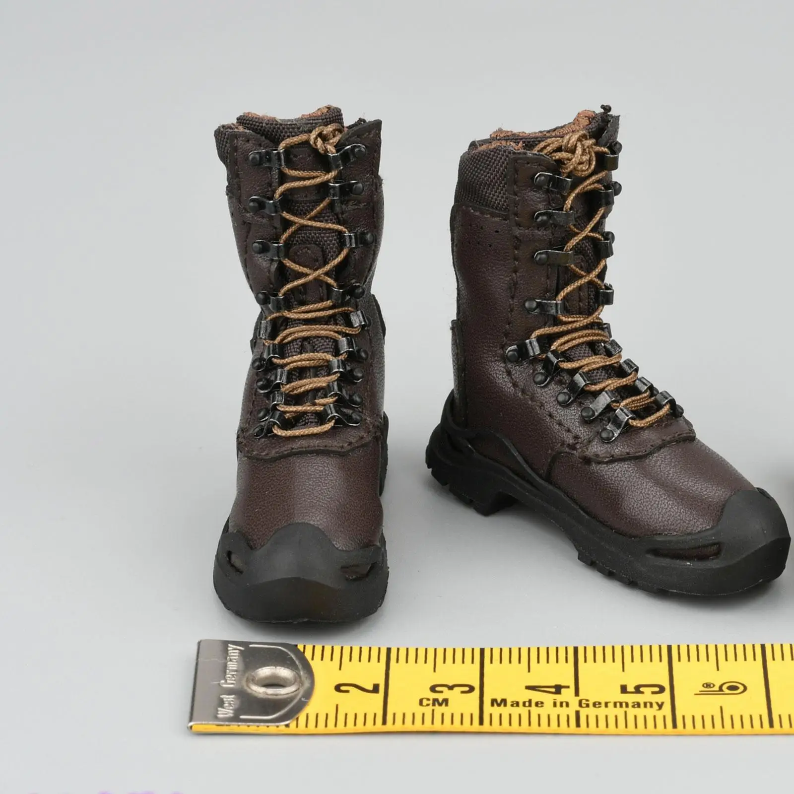1:6 Scale Miniature Lace up Boot Work Boots Dolls Dress up Accessory Low Heel