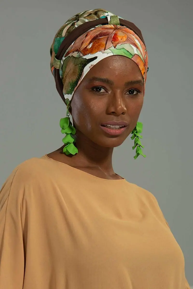 Chiffon com cinto penteado osso outono padrão