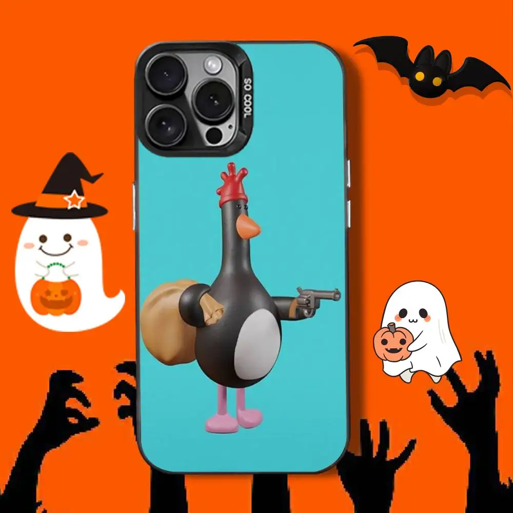 حافظة هاتف WallaceS Gromits Feathers-s لهاتف iPhone 16,12,13,17,15,1,11,Mini,Pro,SE,XS,MAX,غطاء سيليكون أسود غير لامع