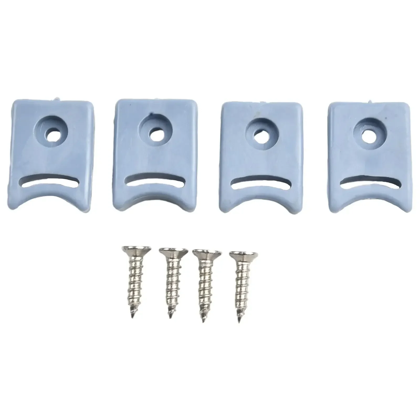 Pack Of 4 Shower Room Pulley Accessories Door Stops Limit Block Pulley Moving Positioning Block Square Buffer Block Hardware