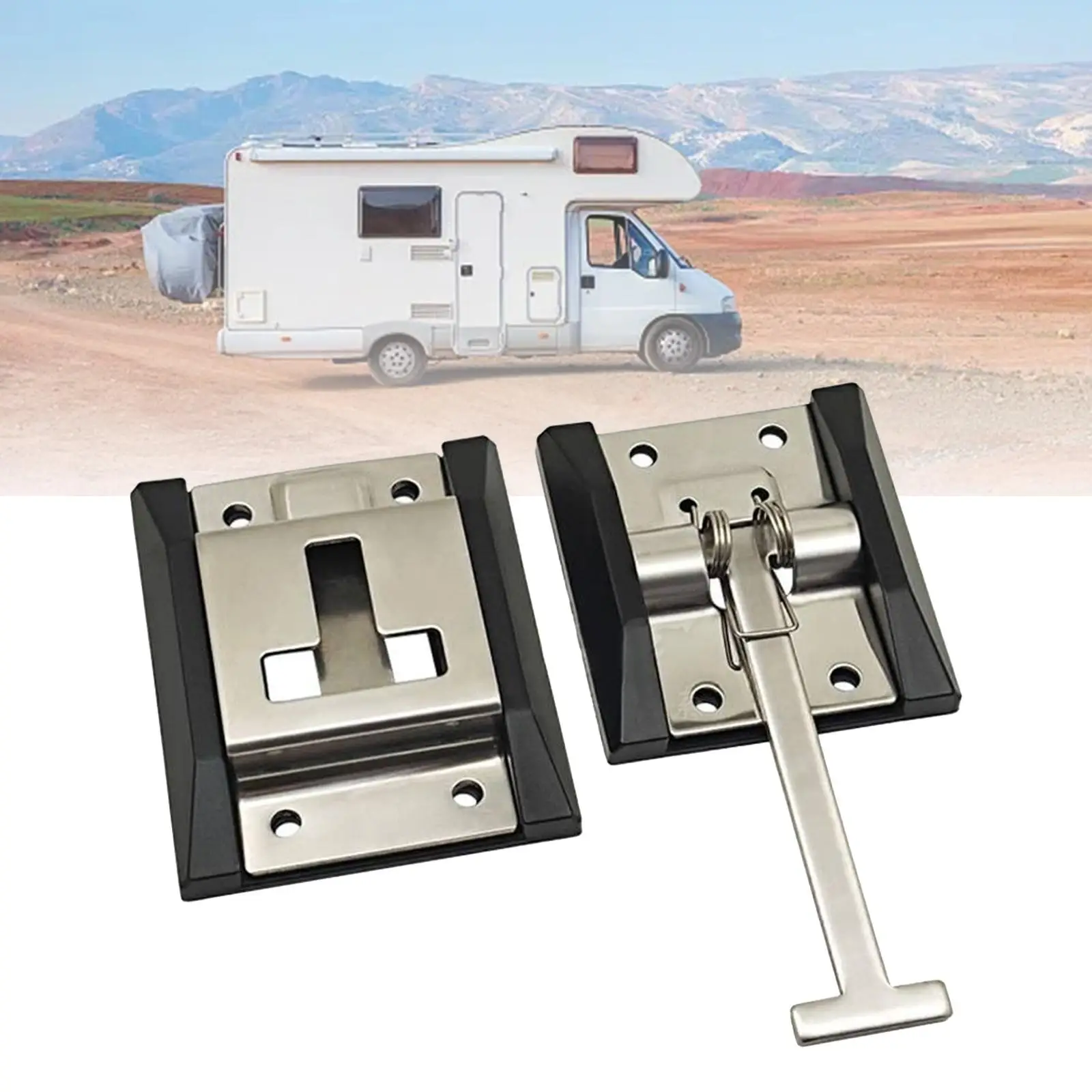 

T Shape Entry Door Latch Compartment Replacement Accessories RV Catch Holder