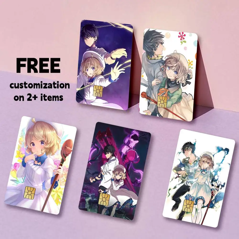 K-Kotoko Anime In-S-Spectre Card Stickers for Bank Access Protective Waterproof Film Cover Sticker Gift