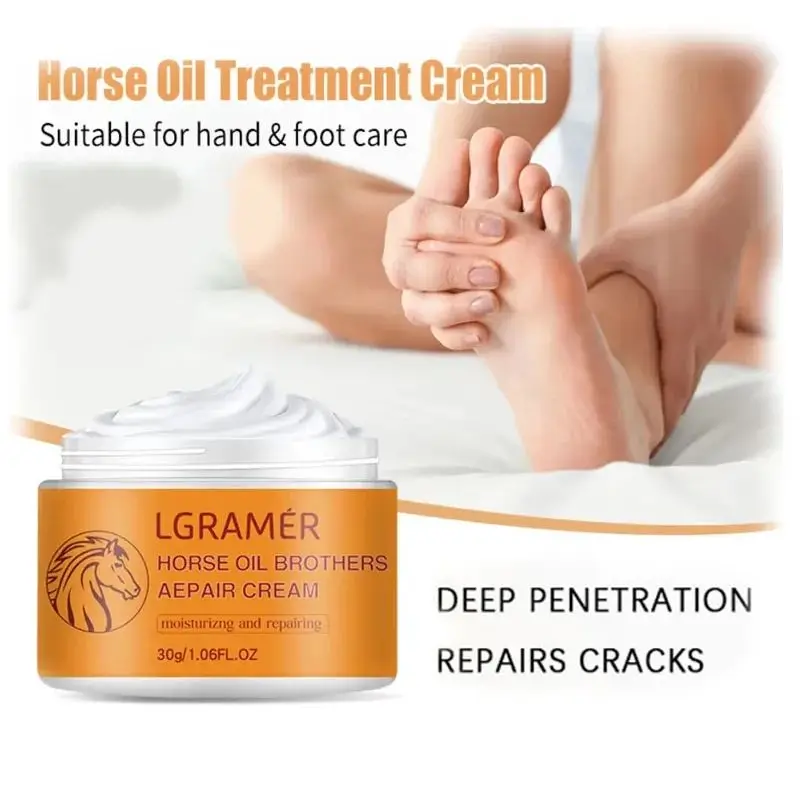 Horse Oil Foot Cream Hand and Foot Care Cream Moisturizes The Body Skin Repairs Dry Skin on Hands and Feet Strengthens The Skin