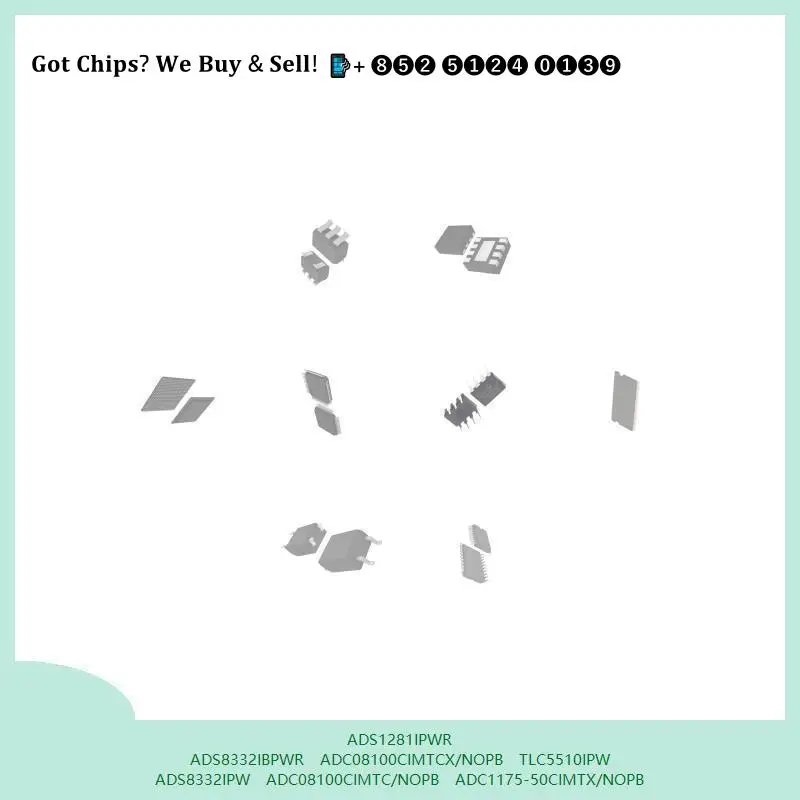 chip-circuito-integrado-chip-mcu-ads1281ipwr-ads8332ibpwr-adc08100cimtcx-nopb-tlc5510ipw-ads8332ipw-adc08100cimtc-nopb