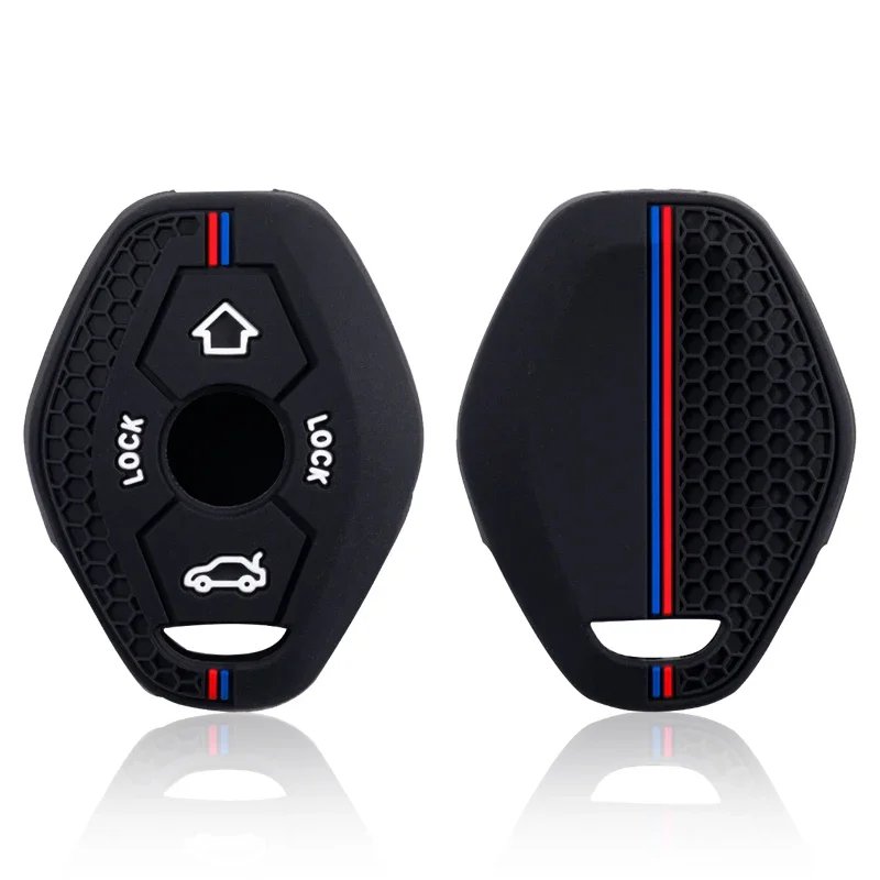 Silicone Car Key Case Cover Shell For BMW X3 X5 Z3 Z4 3 5 7 SERIES E38 E39 E46 E83 1998 - 2005 Keyless Protector Fob Accessories