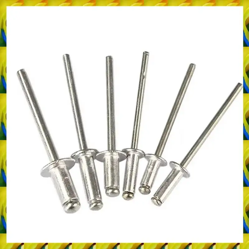 WFF Rivettatrice per impieghi gravosi 120 pezzi Rivetti ciechi Utensili manuali Kit di assortimento Strumento per dadi per rivetti Arancione