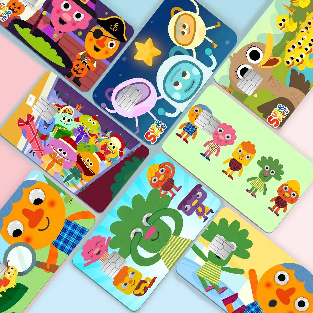 S-Super S-Simple Songs Game Film Cover Sticker Case for Small Chip Credit Debit Card Front Side
