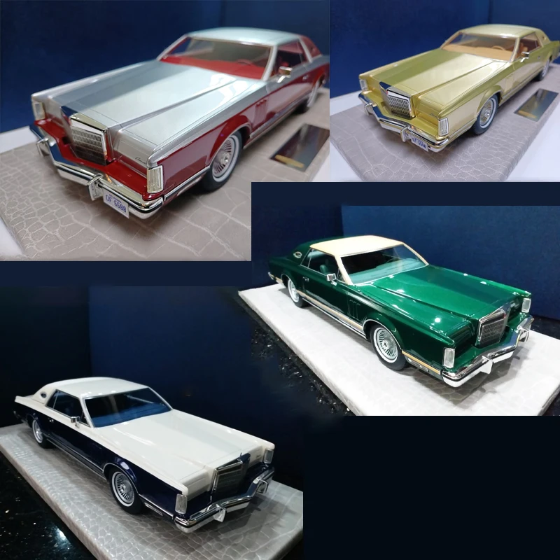 AMC Resin 1:18 Scale Lincoln Mark V 1979 Toys Cars Model Limited Edition Classics Adult Collection Souvenir Gifts Static Display