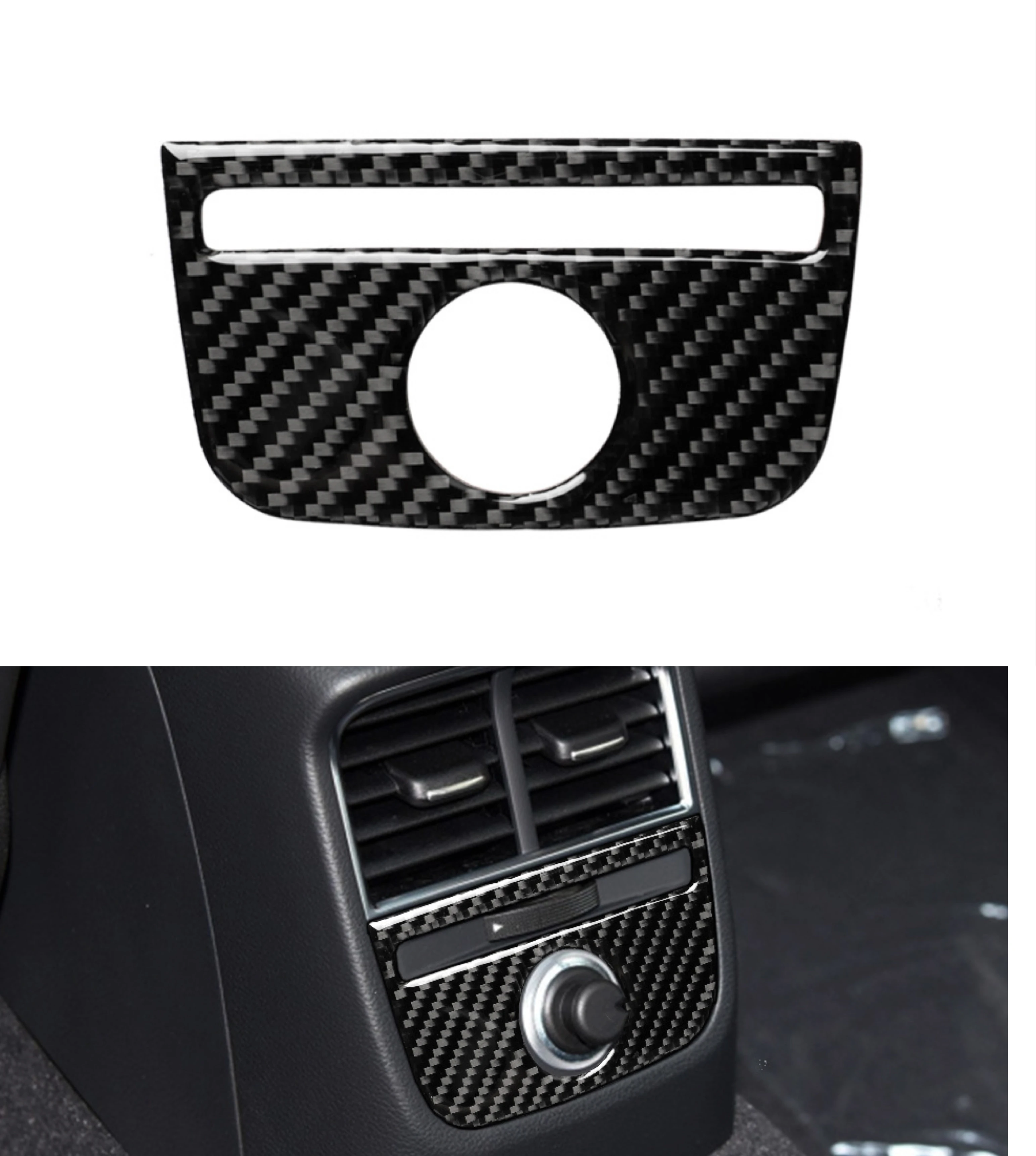 

For Audi A3 8V Car Panel Carbon Fiber Texture Sticker Air Outlet Control Decor Frame Accessories 2014 2015 2016 2017 2018 2019