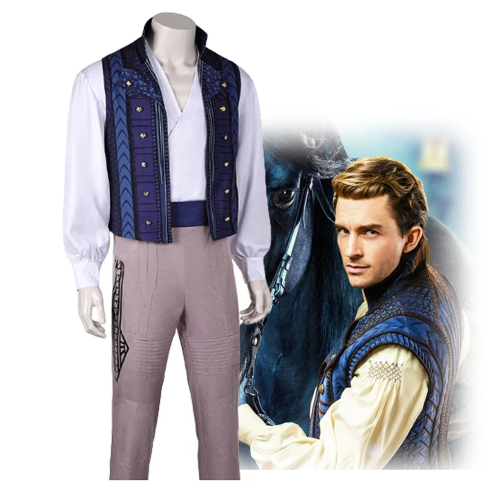 Wicked Prince Fiyero Cosplay Costume Disguise for Adult Men Clothes Shirts Vest Pants Outfits Halloween Carnival Party Suit