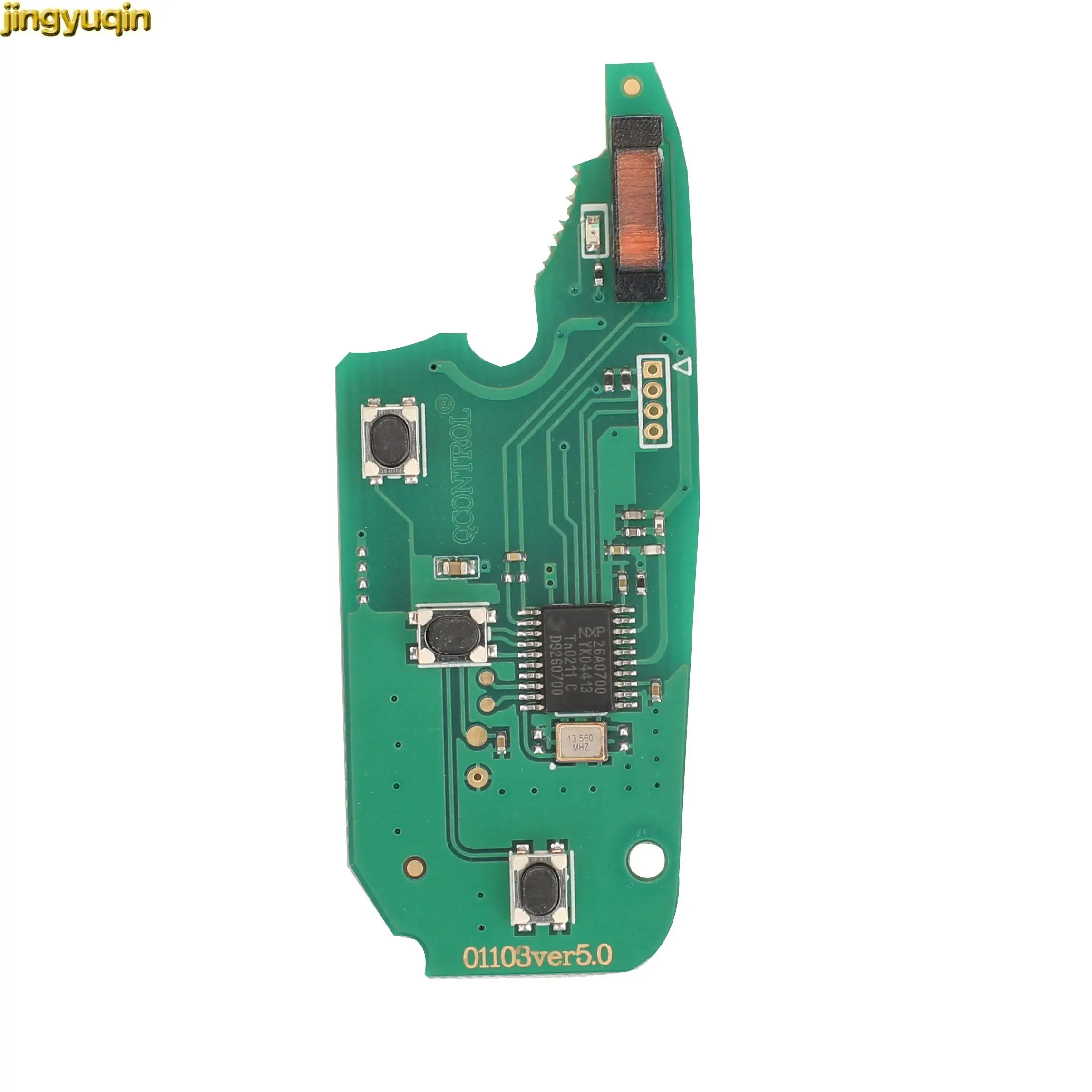 Jingyuqin Flip Remote Car Key 433MHZ PCF7946 ID46 For Fiat 500 Punto Citroen Nemo Peugeot Bipper Vauxhall Combo Ford KA SIP22