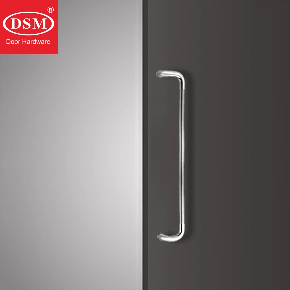 1200mm Entrance Door Handle SUS304 Grade Stainless Steel Offset Long Pull Handle For Metal Frame Doors PA-117