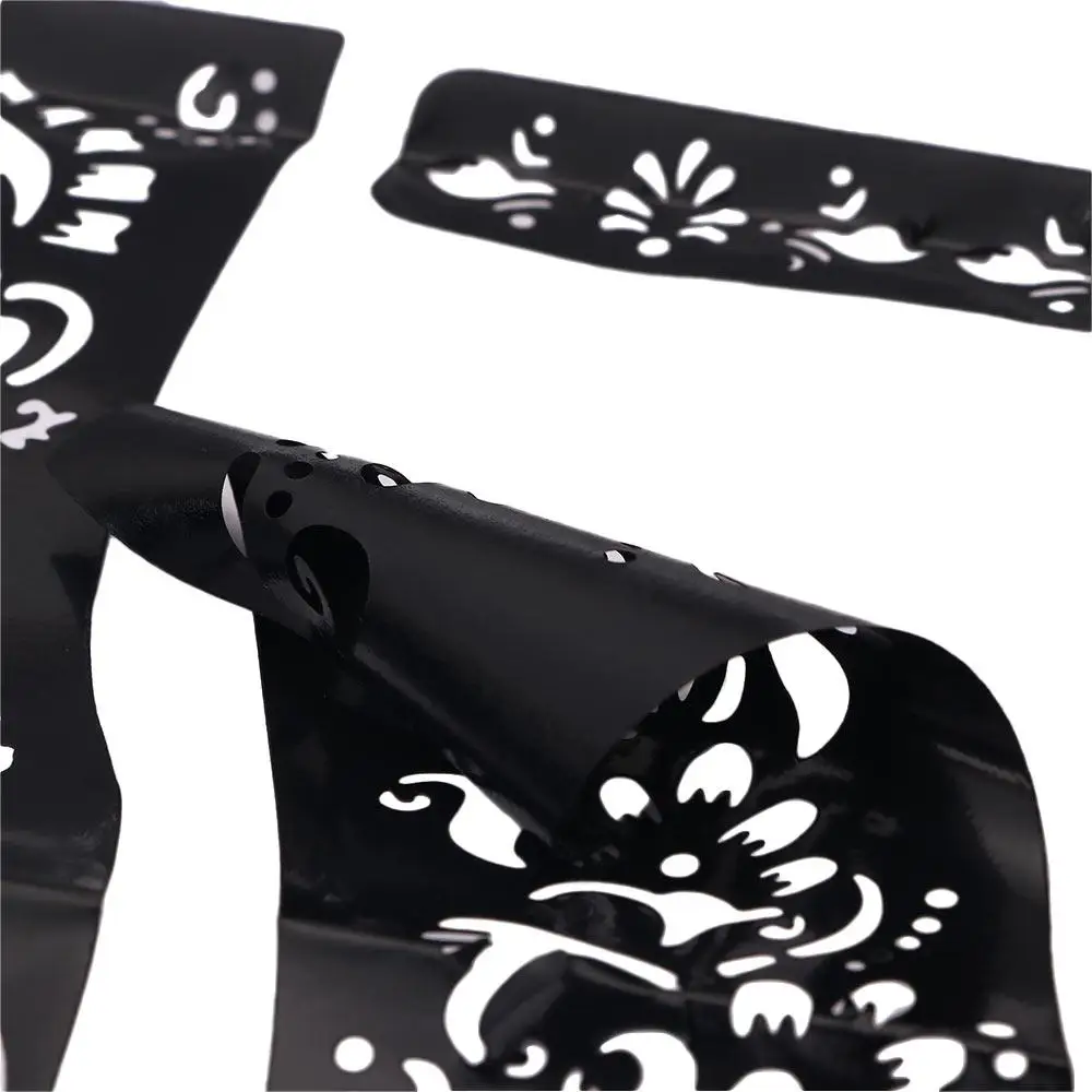 أزياء المرأة قابلة لإعادة الاستخدام الوشم الإستنسل هيئة الفن للماء الوشم ملصق الوشم قالب الحناء المؤقت ملصقات اليد الفن