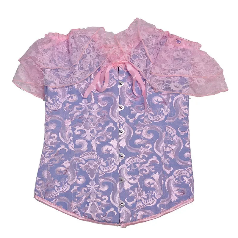 Corsetto di pizzo Top Donna Shapewear Fajas Vita Trainer Dimagrante Lingerie Blusas Body Shaper Donna Corsetti Capispalla sexy Che modella Top