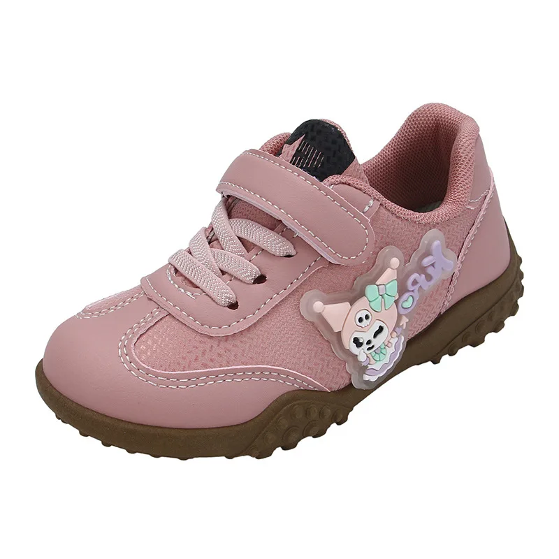 Kuromi Kids Sneakers Spring Autumn - Waterproof Leather, Running Shoes Casual Board Shoes for Big Kids Boys Girls