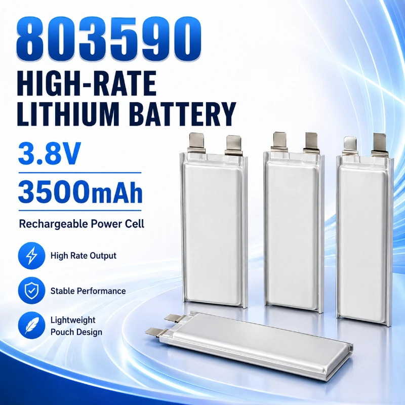 803590 3500mAh High-capacity Lithium Battery Cell for High-power Drone and Model Airplane, 3.8V, Suitable for Flying Model Car