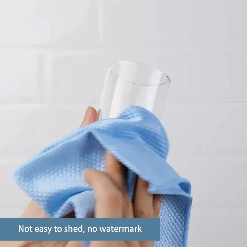 Kitchen fish scale cloth cleaning towel anti-oil cloth can absorb absorbent glass window tray magic cleaning cloth 30 * 40