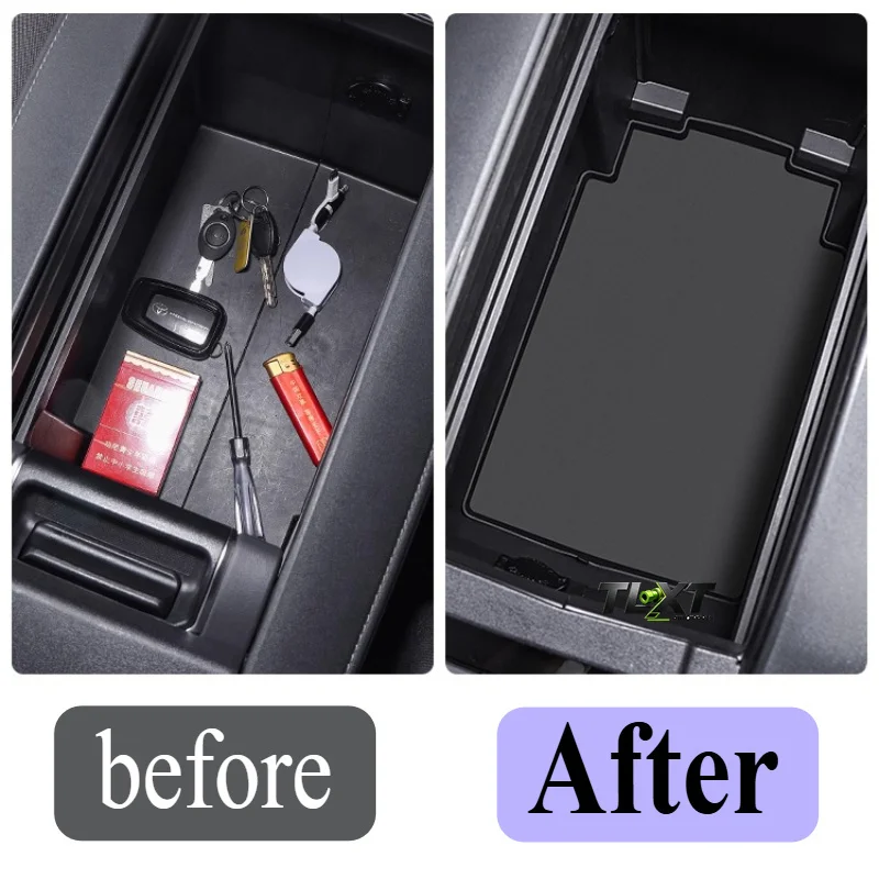 For Toyota Highlander/Crown Kluger 2024: 14-Piece Eco TPE Interior Set - Custom Storage Trays + Door Pocket Liners (OEKO-TEX)​​