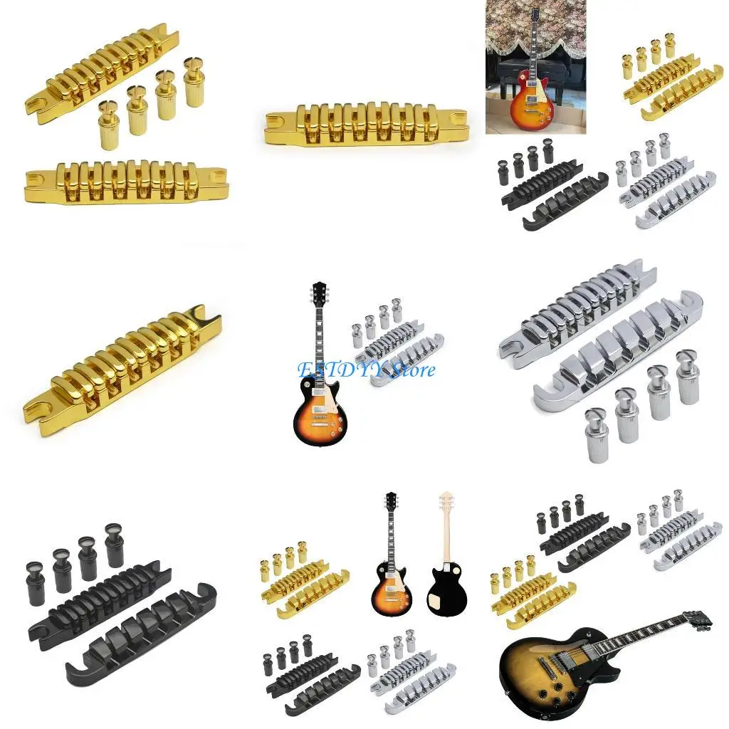 

G6DE Split Guitar Bridge Tailpiece 6 String Electric Guitar Bridge Guitar Accessories