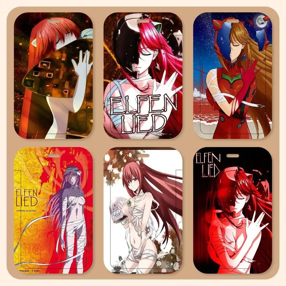 

Elfen Lied Anime Classic Vintage Lanyard Card Holders Student ID Card Holders Neckband Card Holders Access Control