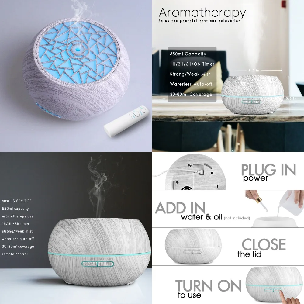 550Ml Penyebar Keluarga Melembabkan, Memurnikan & Suasana yang Dikendalikan Jarak Jauh Ambientadores Automaticos Penyegar Udara Mobil