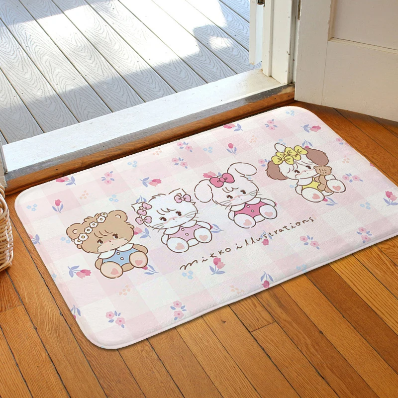 Main Door Entry Mat Non-slip G-Mikko Cute Kitchen Bedroom Rug Custom Doormat Balcony Hallway Corridor Carpet Slip-resistant