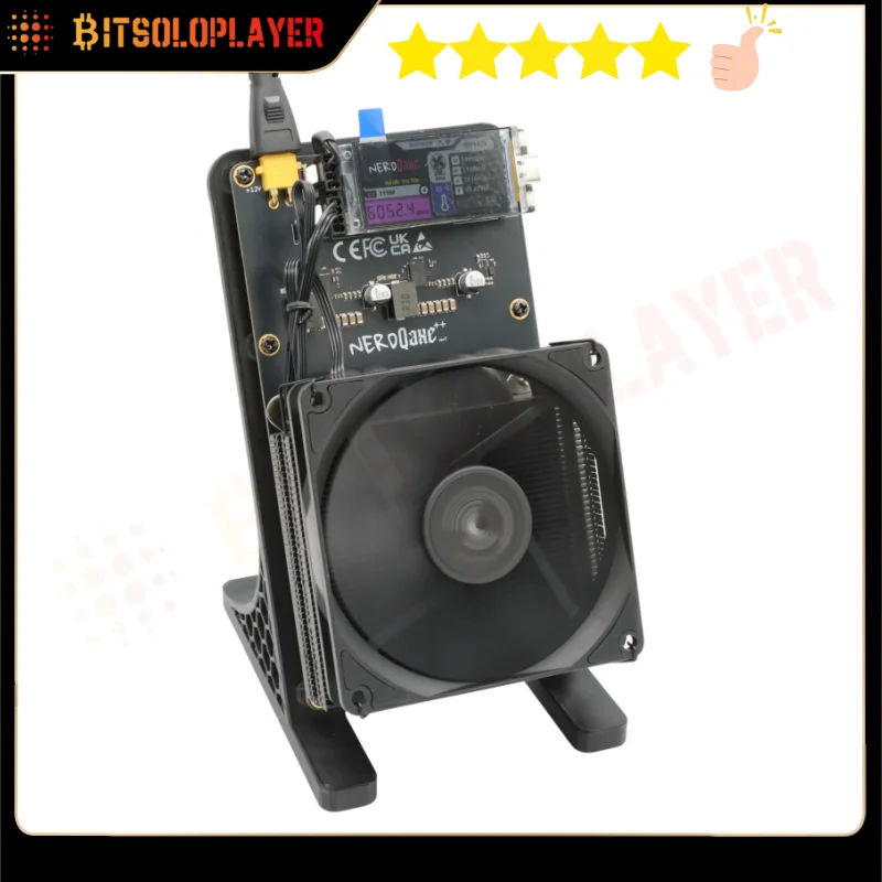 NerdQaxe++ Rev76TH/s 100w  BM1370 Asic Chip SHA-256 Algorithm Bitcoin Solo Miner With 120W Power Supply