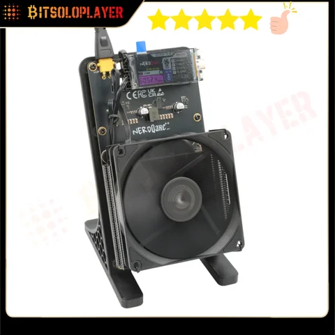 NerdQaxe++rev7 6TH/s 100w 4 PCS BM1370 Asic Chip SHA-256 Algorithm Bitcoin Solo Miner With 120W Power Supply