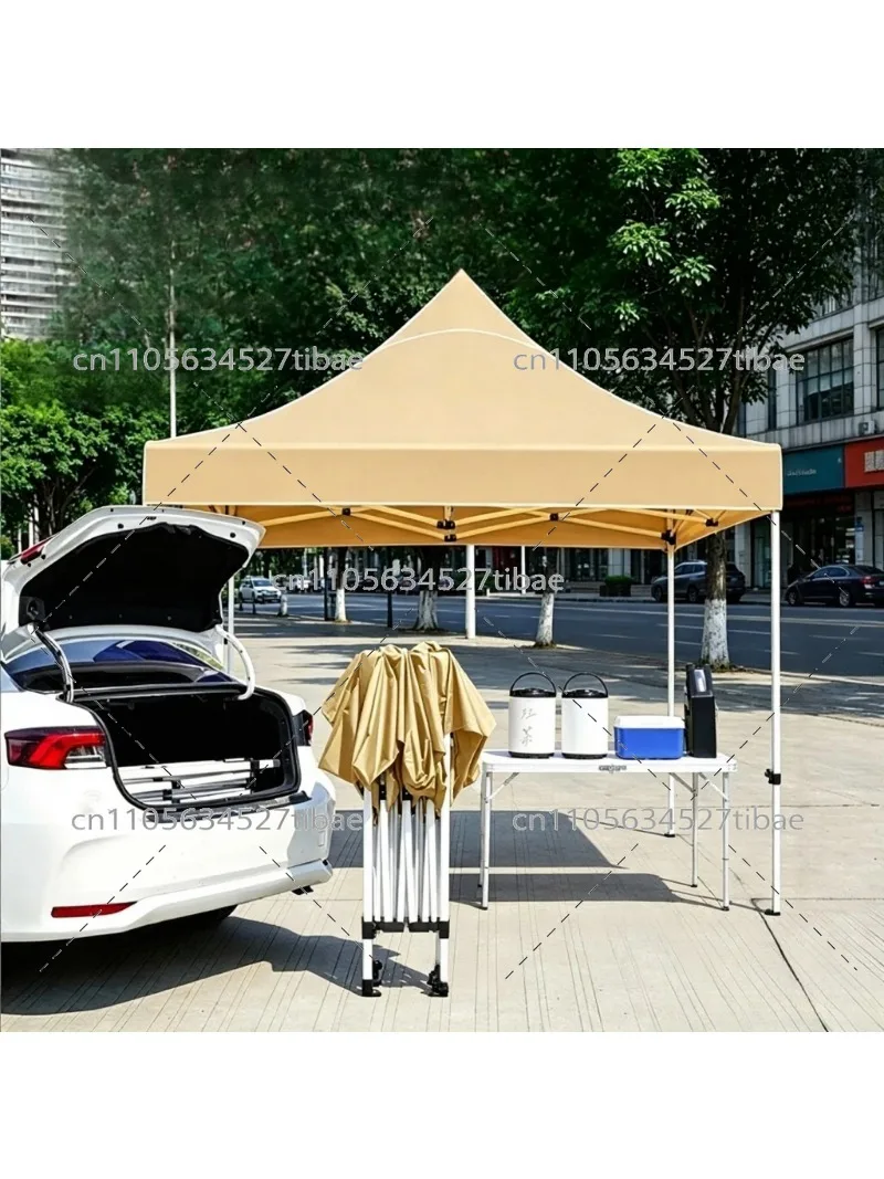 4 Leg Rainproof Pop Up Canopy Tent Four Corner Outdoor Stall Awning Commercial Exhibition Event Shade Canopy