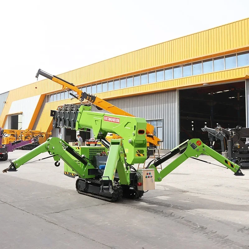 Wholesale Price CE Hydraulic Telescopic Boom Diesel Mini Crane Drive Crawler Rubber Mobile 3 Ton Crawler Spider Crane