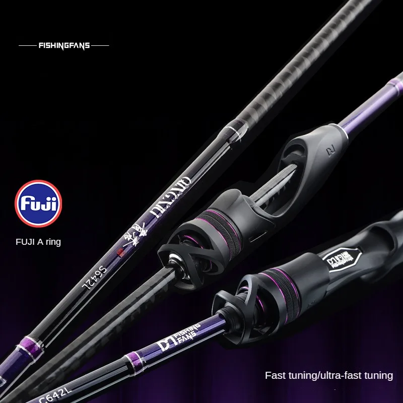 Full Fuji A Guide Long Throwing Lure Rod Ultralight Spinning Casting Fishing Rod For Bass 1.93m1.98m2.04m2.08m2.16m Power L/ML/M