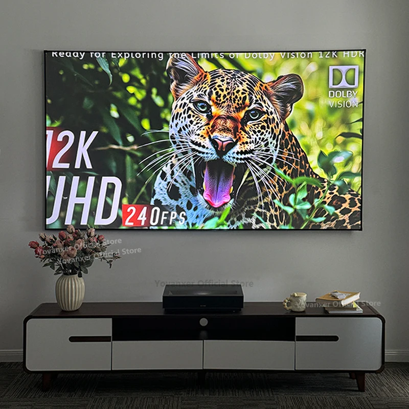 80-дюймовый новый проекционный экран Fresnel 5.0 Pro ALR UST для ультракороткофокусного лазерного проектора 16:9 4K 8K HD