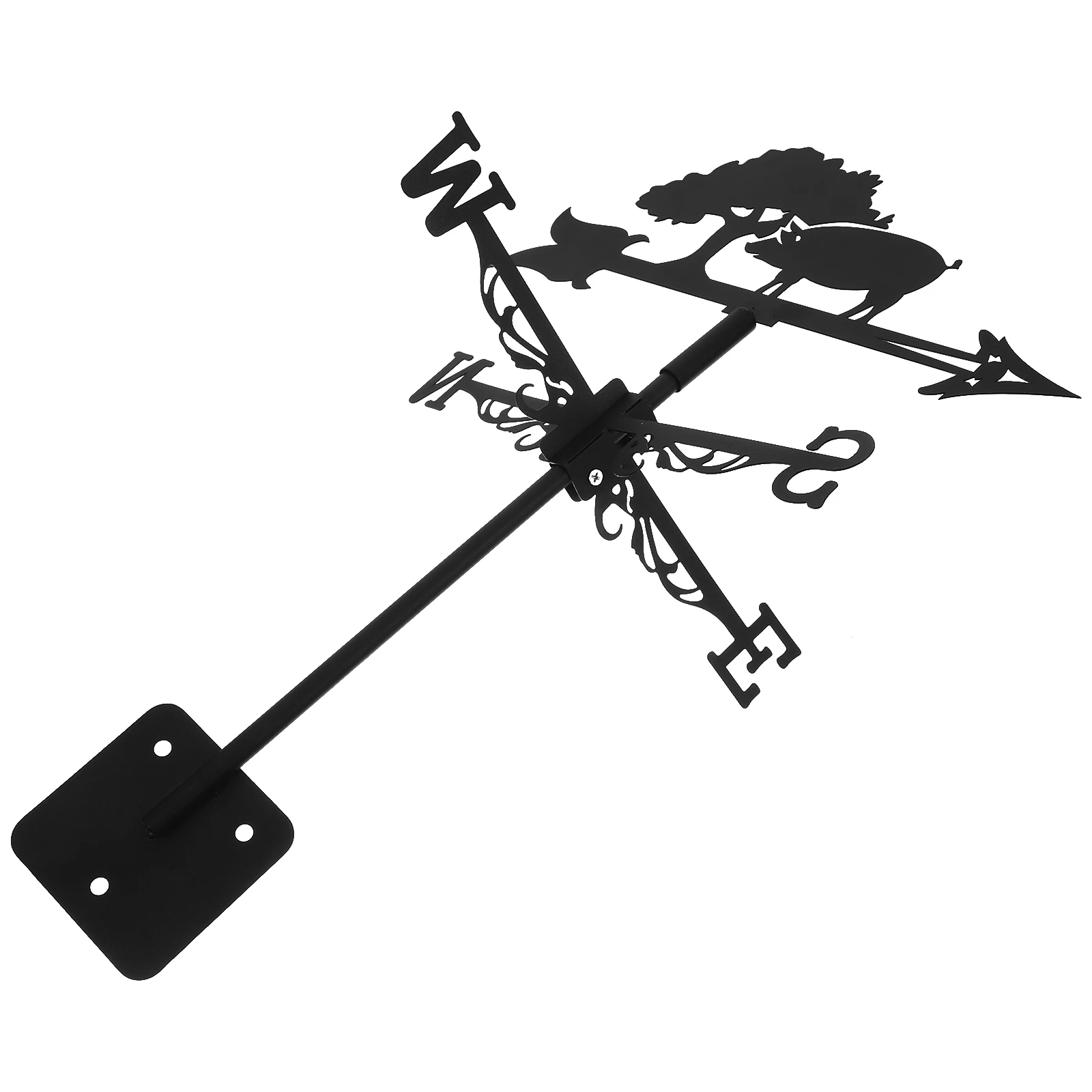 

Roof Garden Vain Iron Wind Direction Indicator Weathervane Metal Yard Ornament Wind Direction Indicator Outdoor