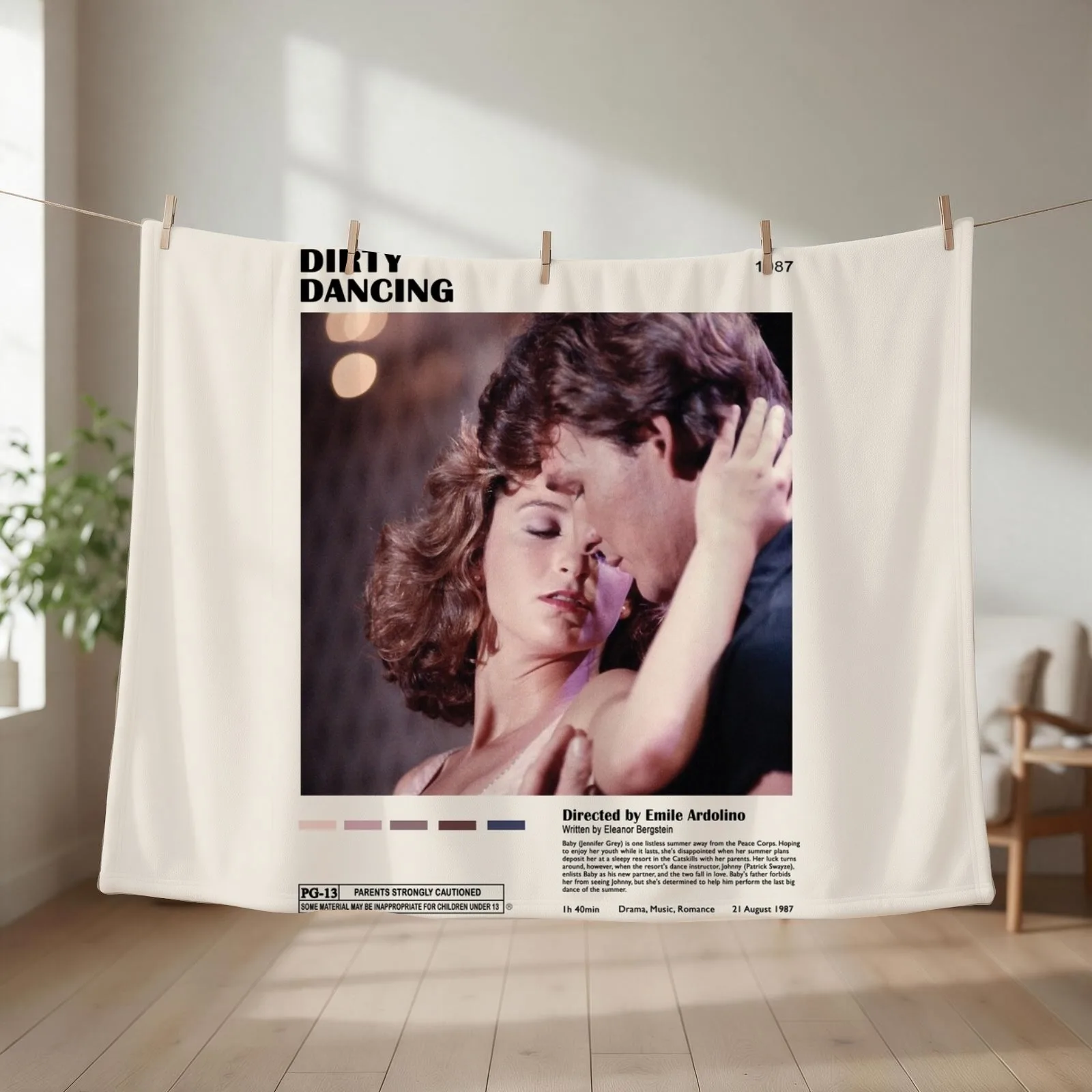 Dirty Dancing Throw Blanket couch cozy soft plush fuzzy picnic outdoor blanket