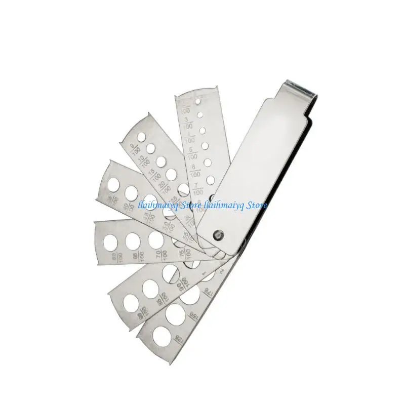 573B Multipurpose Stainless Steel Fan Gauge for Professional and Amateur Use in Jewelry DesignS and Crafting Supplies