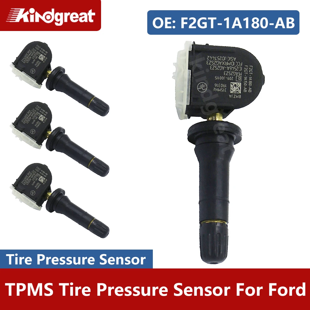 

4PCS/Lot 315MHZ TPMS Car Tire Pressure Sensor F2GT-1A180-AB For Ford F-150 Edge Explorer Ecosport Mustang