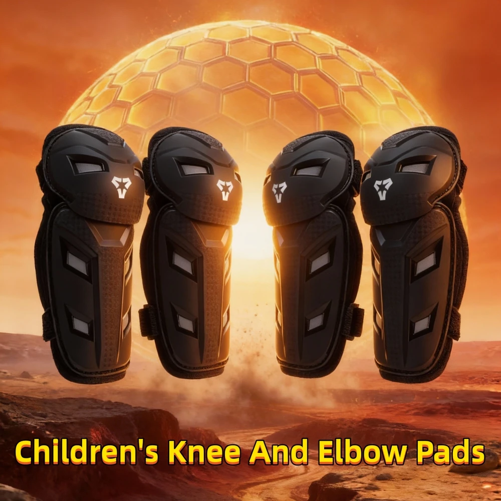 

Детские мотоциклетные ножки, налокотники, дышащие детские наколенники, налокотники, комплект из 4 предметов, защитные приспособления для занятий спортом на открытом воздухе