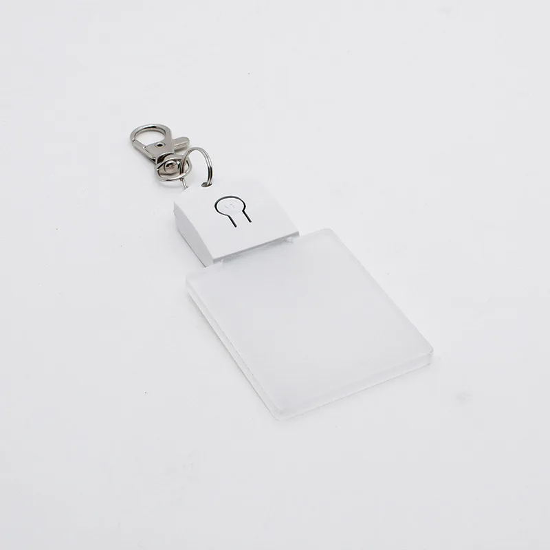 Sublimation Blank Led Light Keychains Creative Acrylic KeychainSmall Night LightFor Custom Gift DIY Crafting