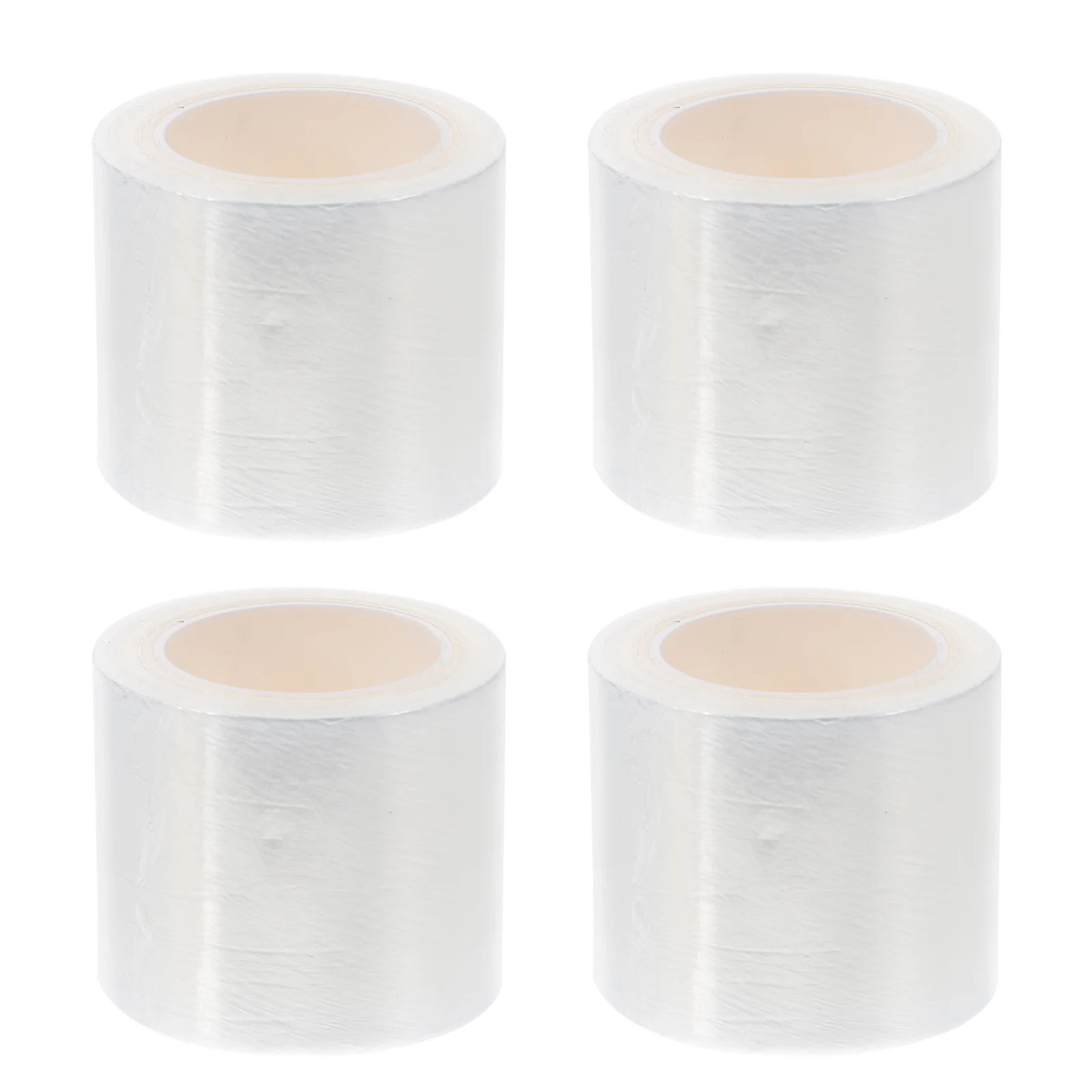 4 rollos de película para cubrir cejas, cinta transparente para suministros de bordado, accesorios adhesivos suaves y respetuosos con la piel, tatuaje