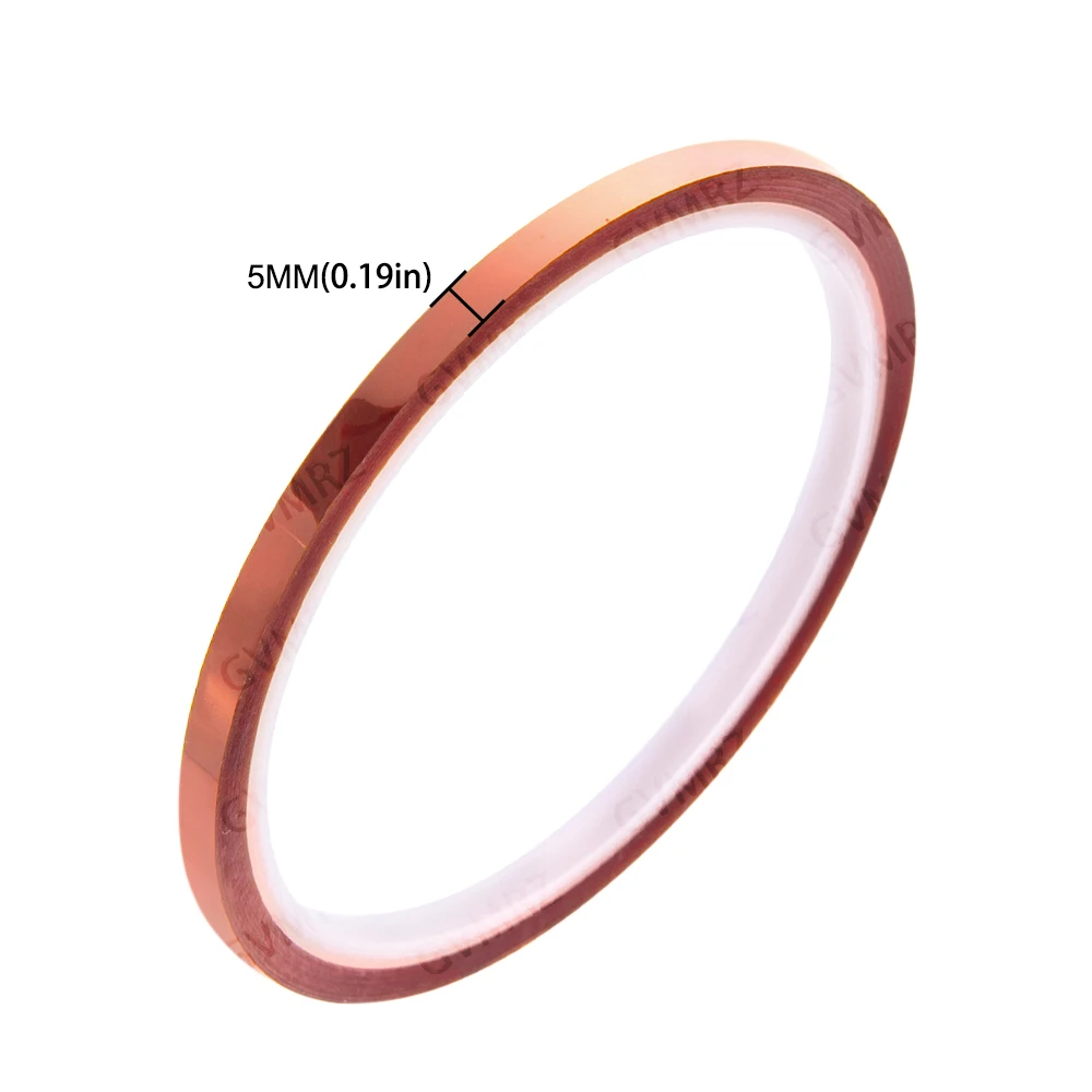 3D Printer Kapton Tape Assortment Kit 5/10/15/20/40/50MM High-Temperature Resistant Polyimide Tape for Integrated circuit