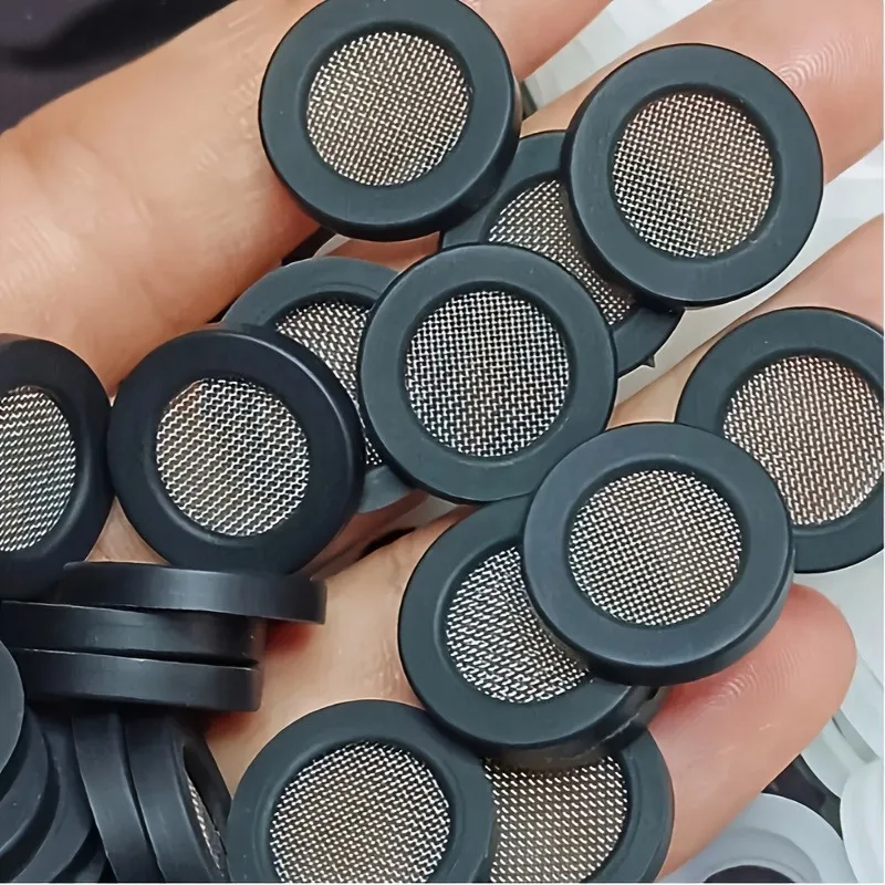 Set of 20 Plastic Faucet Filter Washers with Stainless Steel Mesh - Easy To Install, No Need for Electric Shower Head Washers