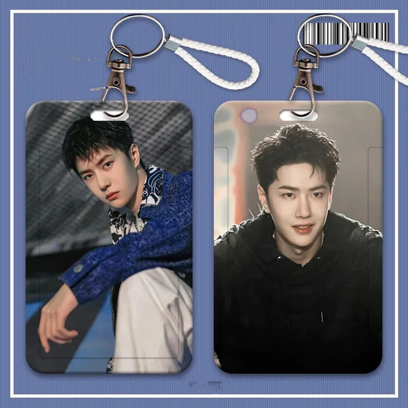 Wang Yibo Keychain Song Jiyang Bo Jun Yi Xiao Cute Key Ring Mo Dao Zu Shi Card Cover Anime Square Lanyard Bus Card Set Pendant