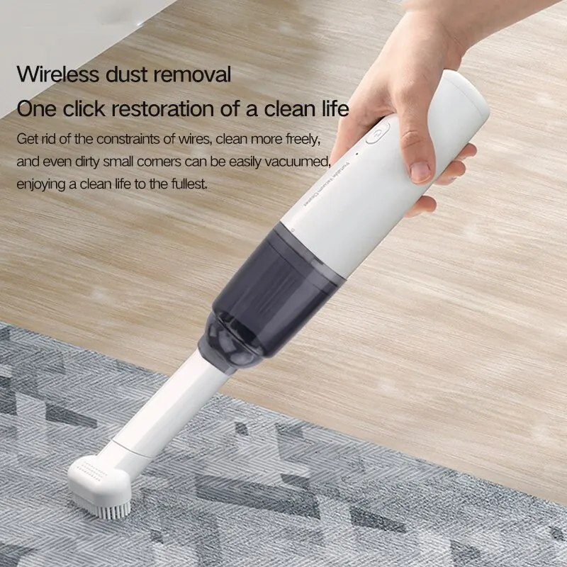 Portable Car Vacuum Cleaner Rechargeable Handheld Automotive Vacuum Cleaner For Car Wireless Dust Catcher Cyclone Suction