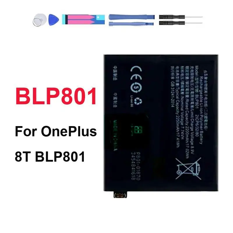 

For Oneplus 8T 2250mAh BLP801 Mobile Phone Battery Fast Shipping