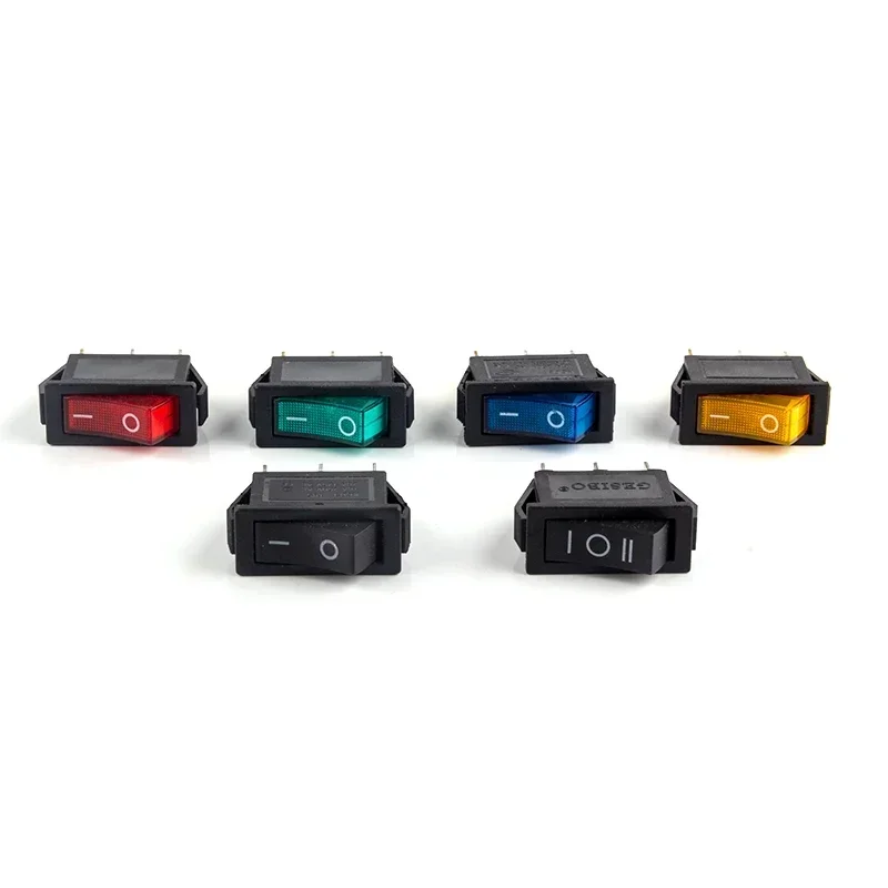 KCD3 Rocker Switch ON-OFF 2 Position 3 Pin Electrical Equipment with Light Power 16A 250VAC/ 20A 125VAC Home / Industry