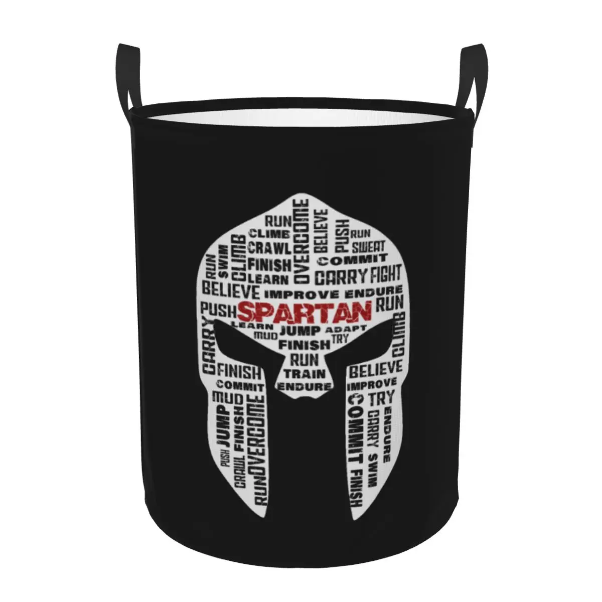 

Изготовленная на заказ корзина для белья в спартанском гоночном шлеме, складная корзина для игрушек Sparta Spirit, корзина для хранения одежды для детской комнаты