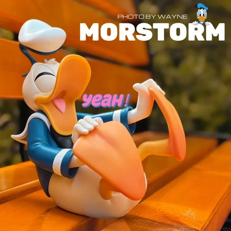 Disney Morstorm Donald Duck Action Figure Kawaii Anime Donald Duck Figurines Collection Model Statue Room Decoration Toys