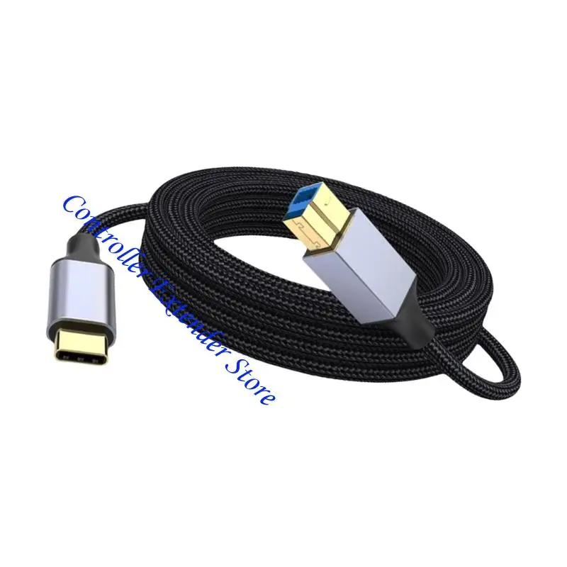 N84B NYLON من النوع C إلى USB B الطابعة سلك 10000+ اختبارات الانحناء السريعة والمتانة للماسحات الضوئية الصلبة الطابعات