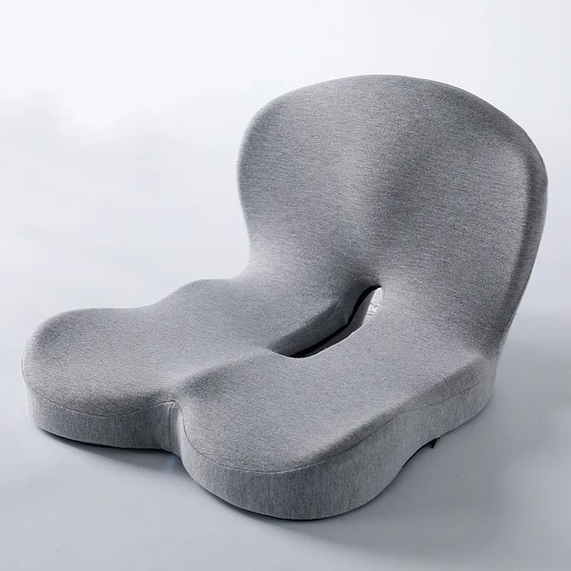2025 New Memory Cotton Car Seat Cushion Ergonomic One-Piece Chair Cushion with Backrest Anti Pressure Waist Pad for Adults